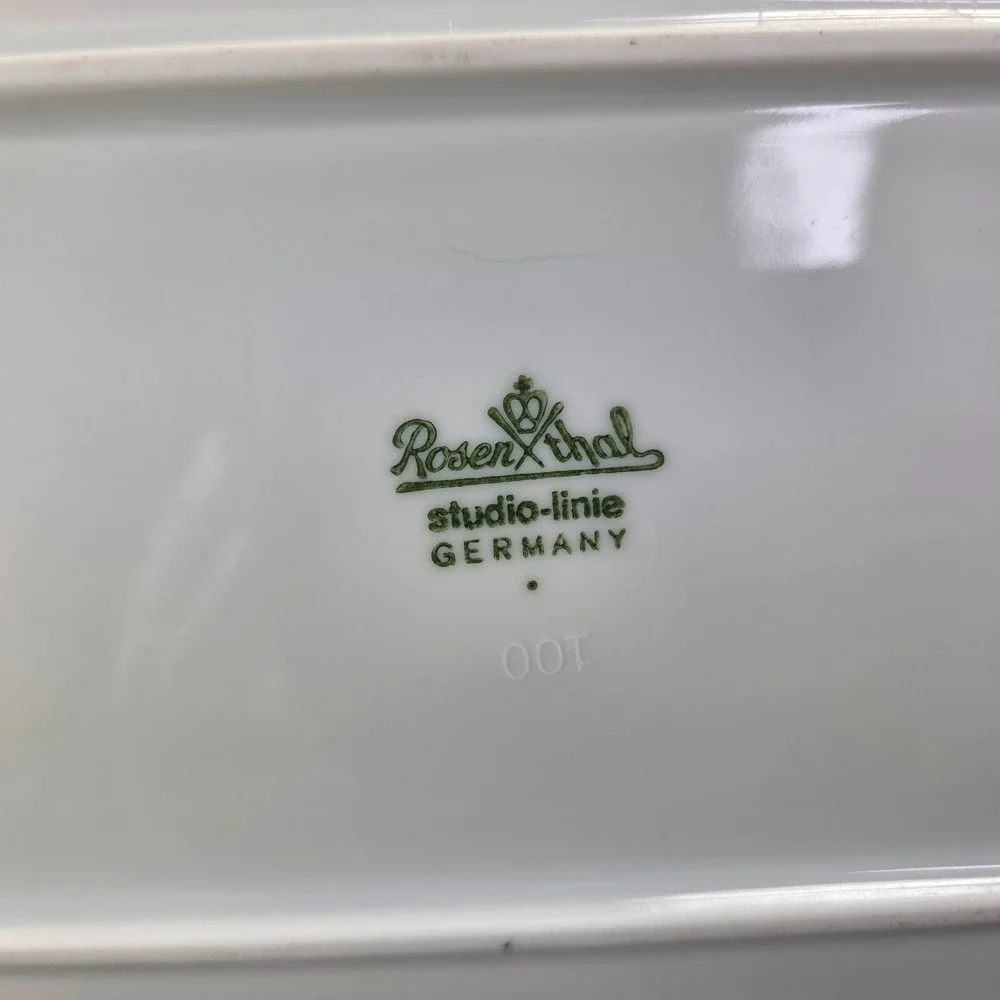 Rosenthal Studio Linie Corinth Pattern 14 inch Oval Serving Platter MCM Vtg READ